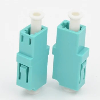

50PCS/lot OM3 OM4 LC-LC SX SM Fiber Adapter Connector Simplex LC UPC Flange Connector FTTH Fiber Optic Adapter