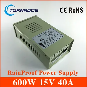 

Transformer 15v 40a 600w external in42patients module with lights rainproof switching power supply led power supply FY-600-15