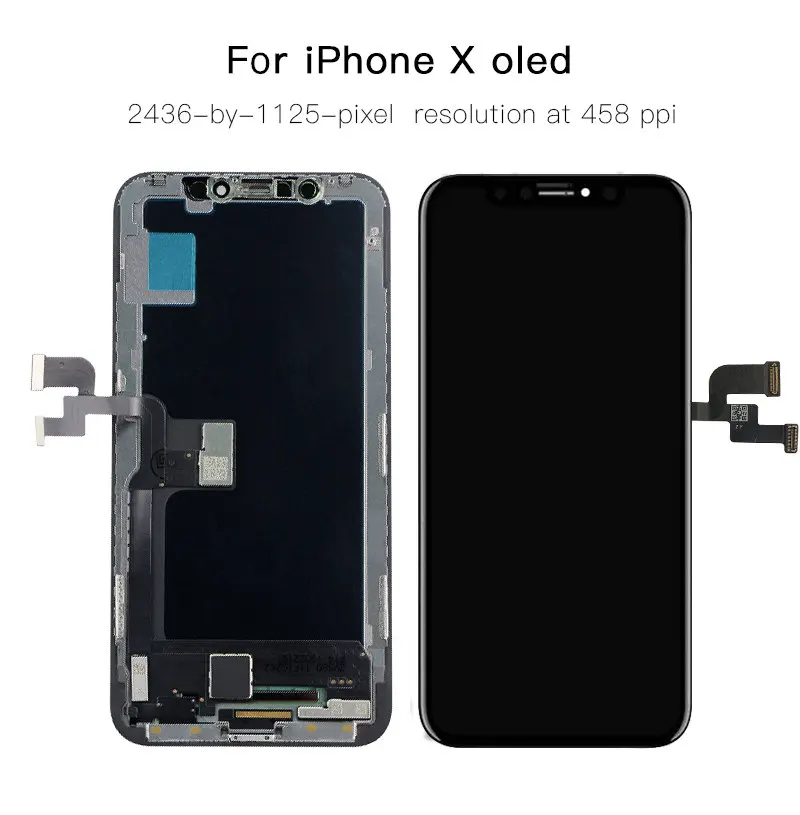 ЖК экран для iPhone X XR XS сменный дисплей с 3D сенсорным экраном в сборе True Tone без битых