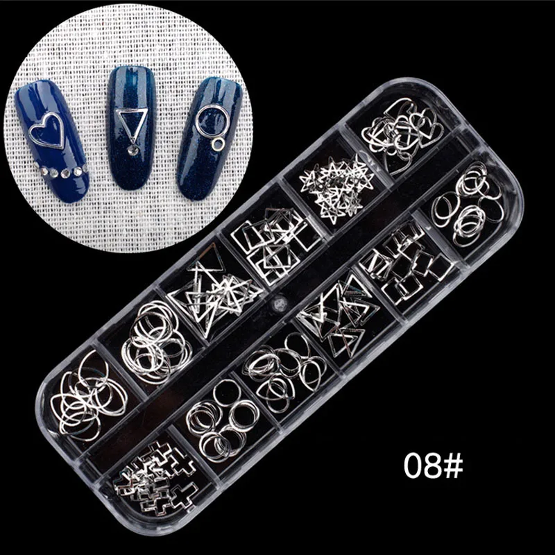 3D украшения для дизайна ногтей блестки хлопья гвоздь стразы аксессуары жемчужные бусины Металлические очаровательные гвозди шпильки ювелирные изделия