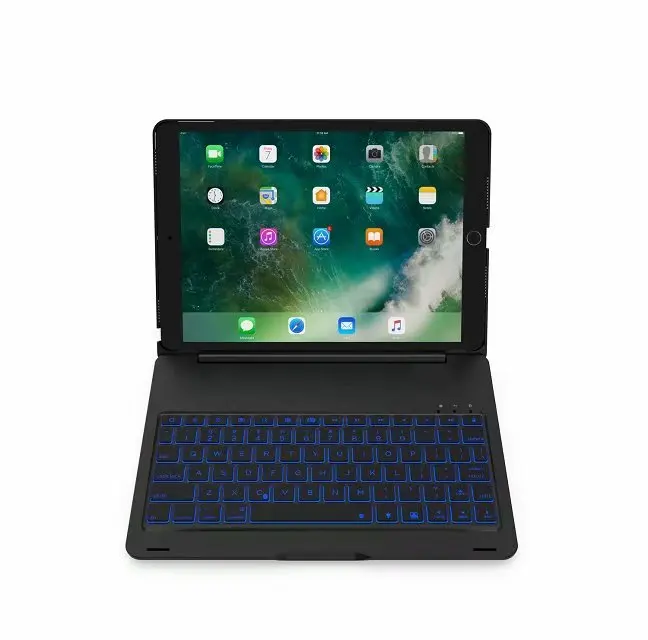 Bluetooth клавиатура чехол для iPad Pro 10,5 планшет клавиатура с подсветкой Клавиатура умный чехол для iPad 10,5 Pro A1701 A1709 + ручка