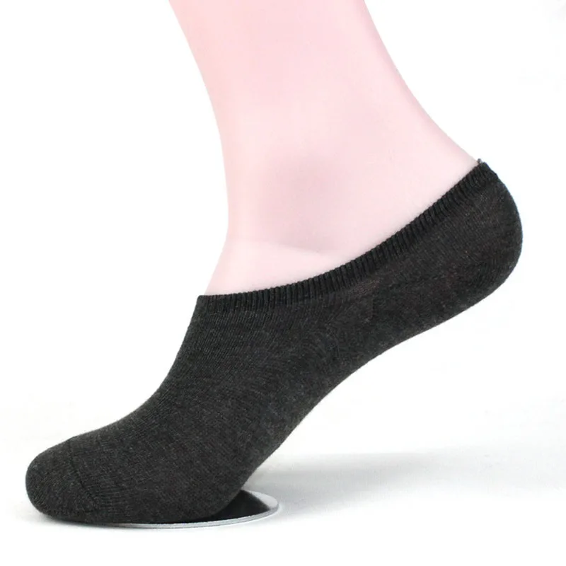 5 пар/лот, Новые однотонные хлопковые мужские тапочки, носки, летние высококачественные, антифрикционные, модные, невидимые мужские носки