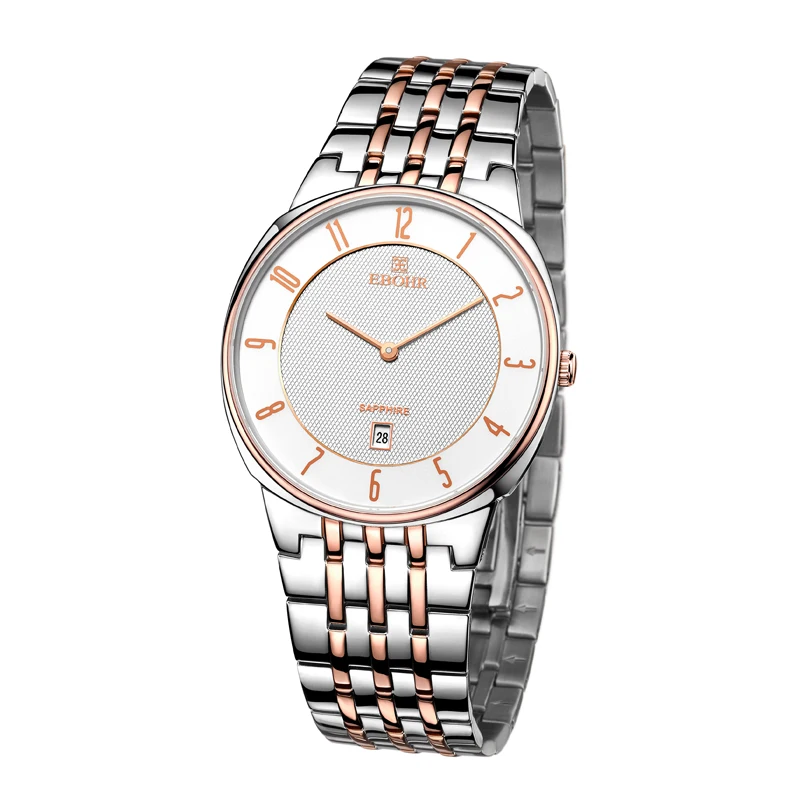 

EBOHR brand luxury machinery successful men's Quartz watches waterproof business casual fashion watch 2019 new Ebohr10430217