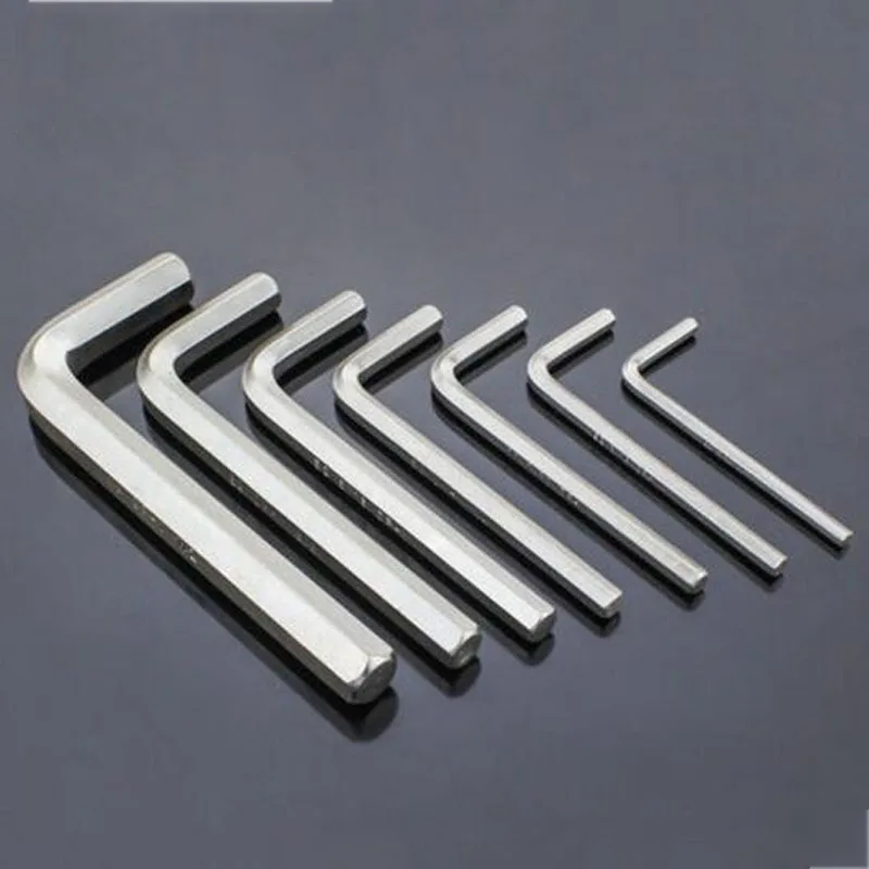 

5PCS M2/M3/M4/M5/M6/M8/M10/M12/M14 Nickel Plating Hexagon Wrench / Hex Key / L Wrench Black