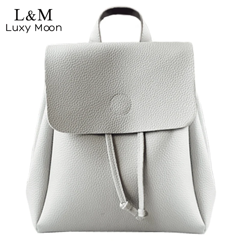 Vintage font b Women b font font b Backpack b font Simple Style PU Leather font