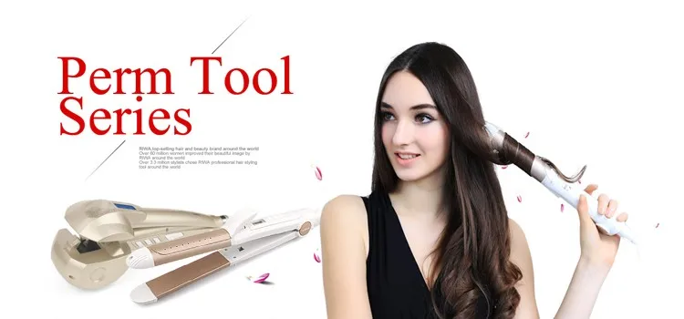 RIWA электрические бигуди Быстрый инструмент для укладки волос анион ЖК-дисплей Автоматические щипцы для завивки волос стайлер Утюг Z6