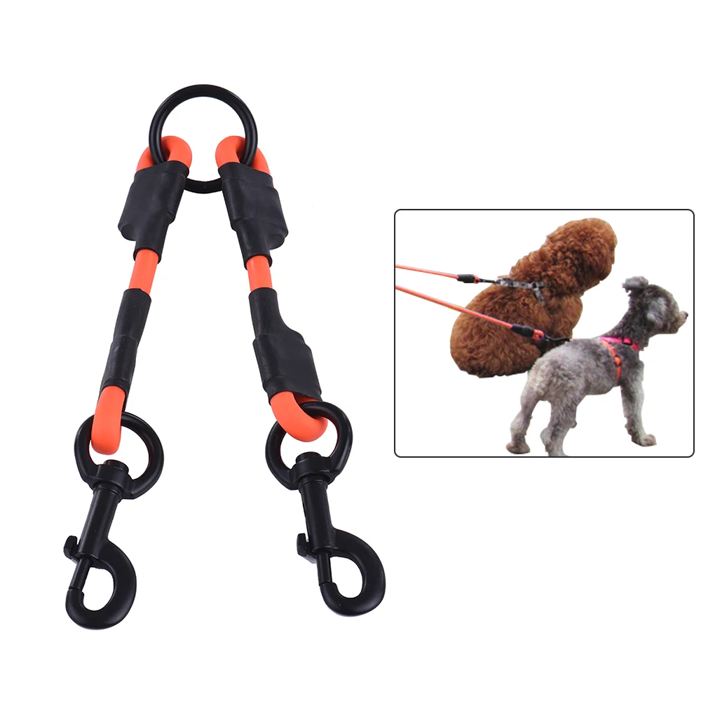 2in1 Hand Free Double Dog Walking Leashes Linker Waterproof Dog Dual