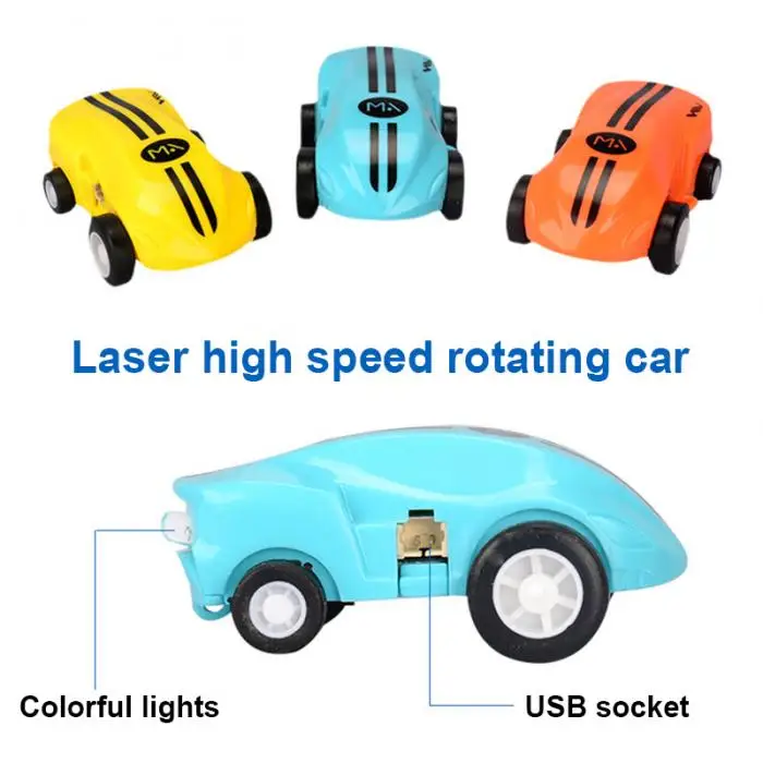Мини Автомобильная игрушка высокое Скорость 360 градусов вращающийся зарядка через usb подарок для детей AN88