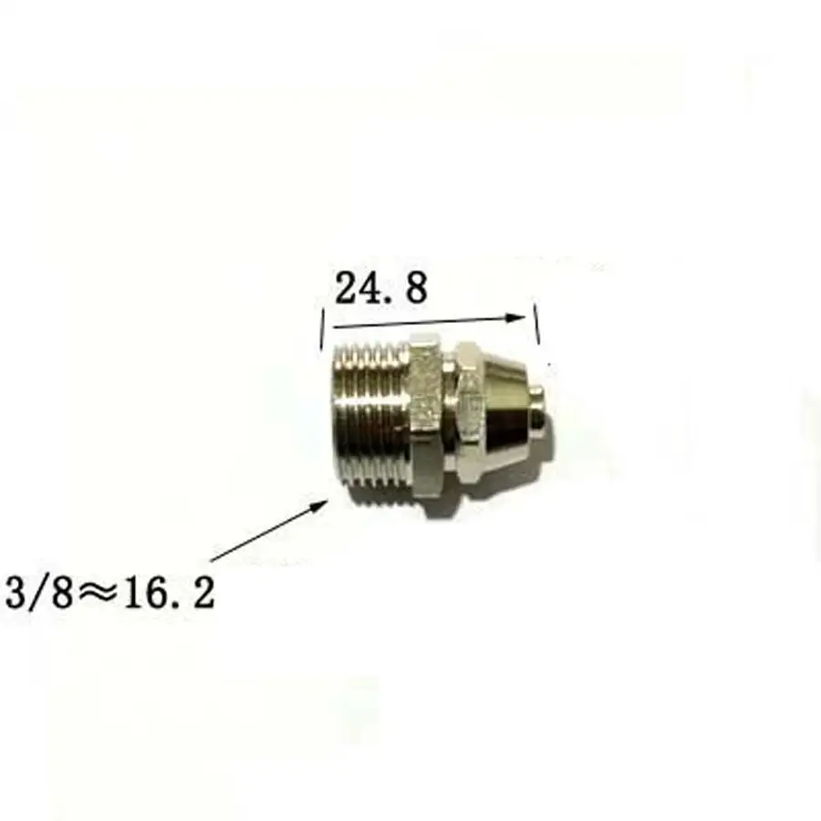 Подходит для 8 мм/5 5 мм OD/ID шланга x DN10 3/8 &quotBSP Мужской Латунный быстроразъемный