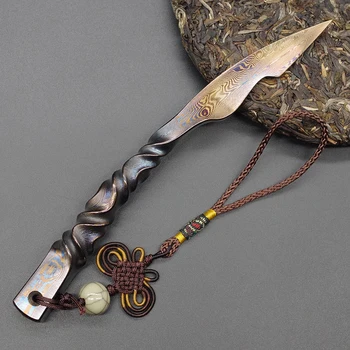 Longquan Tea Knife Handmade Refining Steel Pry Tool Cutters Cut Pu Er Cake Needle Knife Decor Crafts Tea Ceremony Accessories
Longquan Tea Knife Handmade Refining Steel Pry Tool Cutters Cut Pu Er Cake Needle Knife Decor Crafts Tea Ceremony Accessories