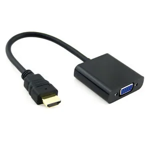 

CYDZ HDMI Input to VGA Female Output Projectors Monitors Adapter PC Laptop Black
