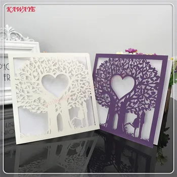 

24pcs Wedding Invitation Card Openwork Carved Creative Party Supplies Elegant Party Invitation Card Wedding Decoration 5ZXH18