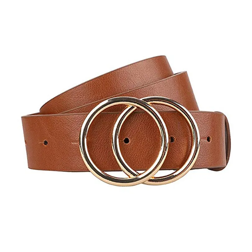  New Fashion Women's Leather Belt Vintage Brief Fashion Soft Faux Leather Waist Belts Belt for Jeans Casual style #4F11 (3)