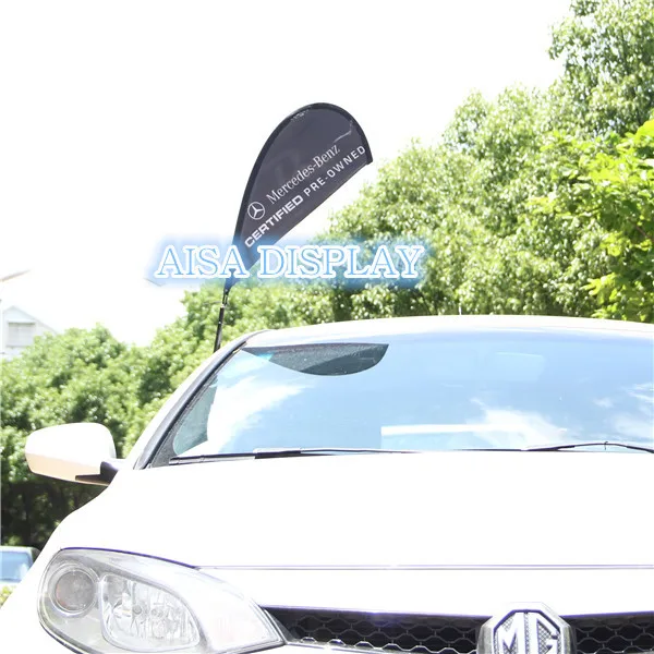 Автомобильный оконный каплевидный флаг, Дешевый пользовательский рекламный логотип