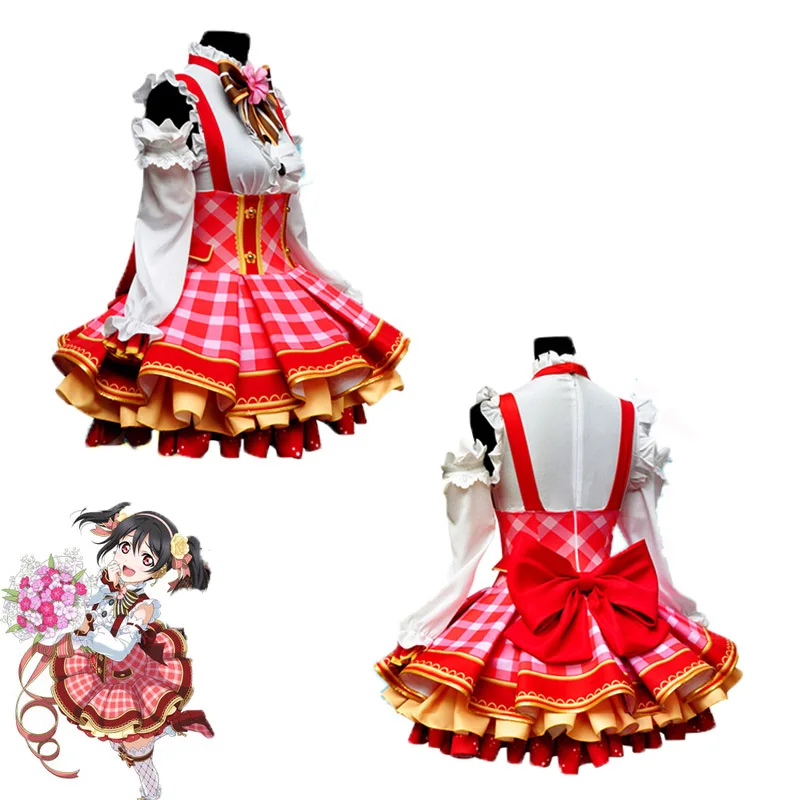Аниме Love Live! Карнавальные костюмы букет цветов Arousa Kousaka Honoka Minami Kotori Ayase Eli Yuzawa Nico