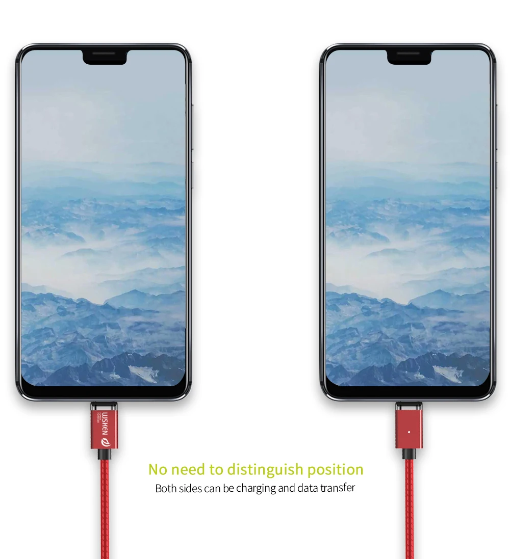 Wsken Магнитный usb type c кабель для samsung S9 huawei P20 Xiaomi mi8 Быстрая зарядка магнит USB-C type C зарядное устройство Шнур type-c устройство