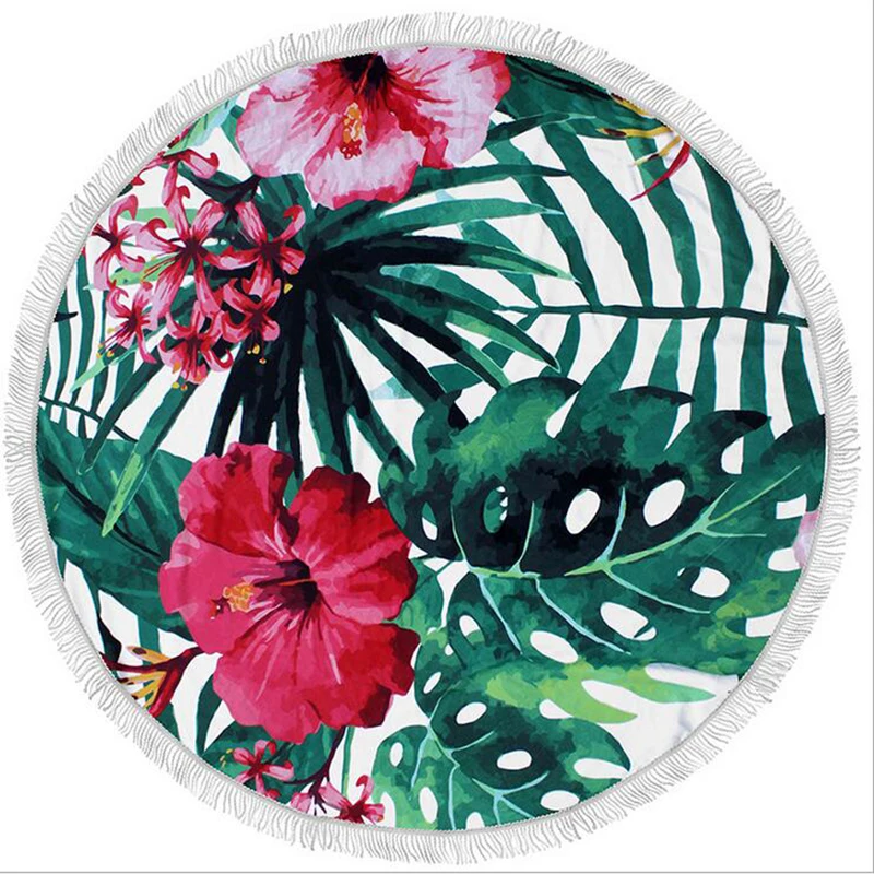 Burger узор большой микрофибры круглый пляжное Полотенца ананас красочные толстые