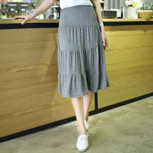 Модал Джокер торт длинный готический Макси плиссированная летняя уличная одежда Бохо Сексуальный Плюс Размер rokjes плиссе женские юбки офис