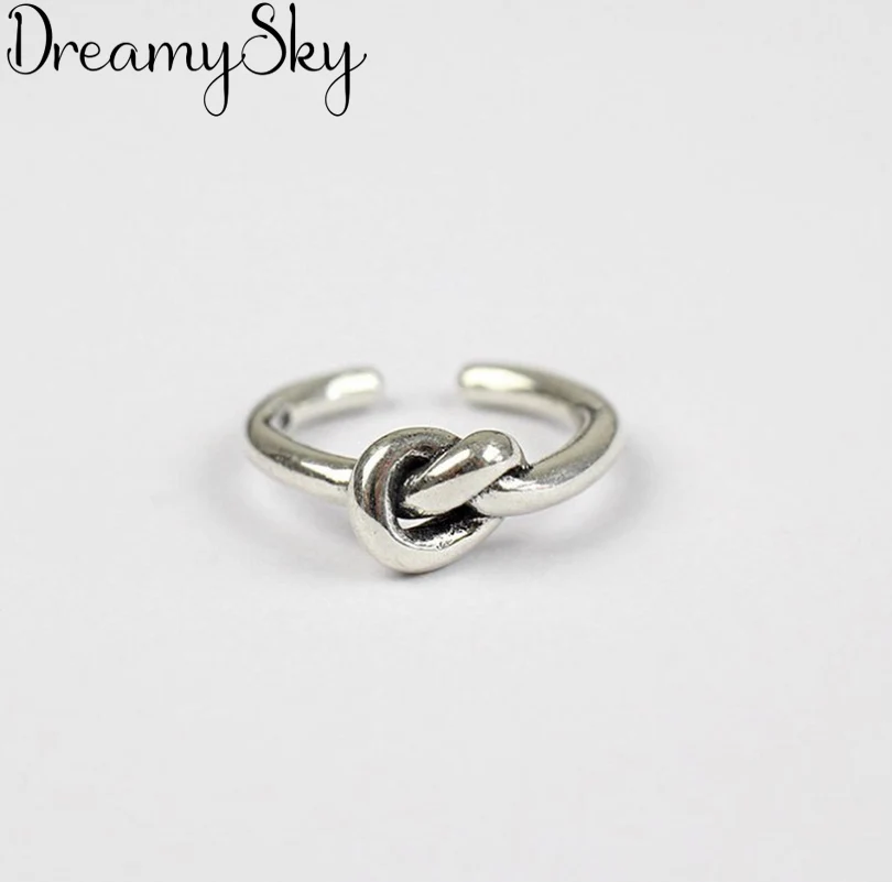 

Wholesale 925 Sterling Silver Heart Rings For Women Adjustable Size Ring Ladies Boho Statement Jewelry Joyas De Plata