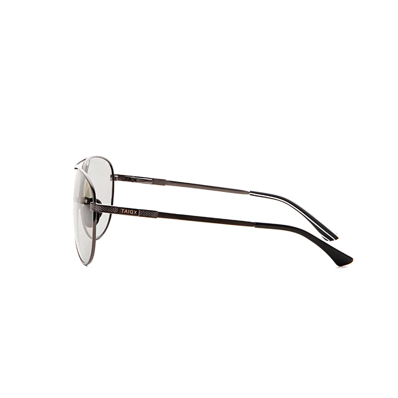 Новые модные очки женские мужские черные оправы Цвет Изменение поляризованные солнцезащитные очки титановый сплав Металлические брендовые солнцезащитные очки