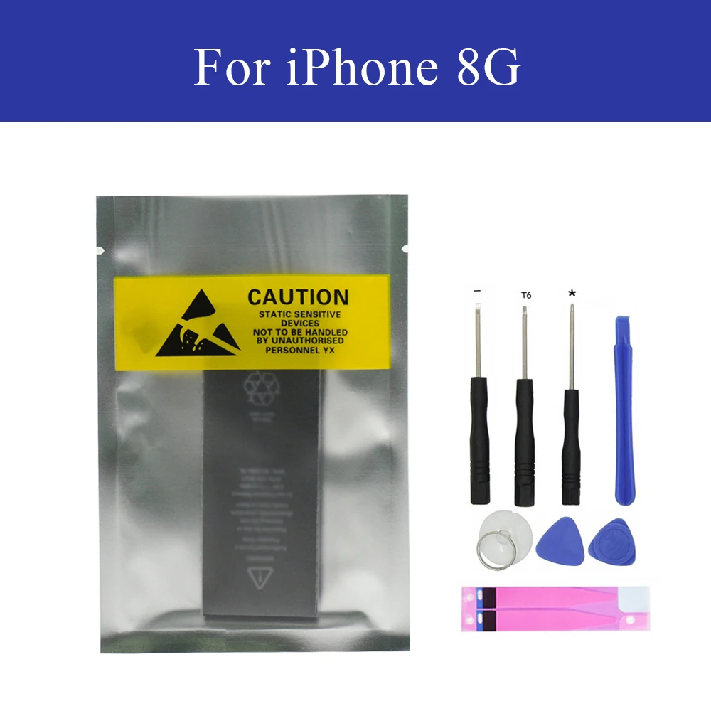 New Internal Battery For iPhone 8 8G Replacement 1821mAh Real Capacity Batteria with Repair Tools Kit+ Adhesive Sticker | Мобильные