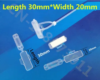 

Free Shipping DR3020 Cable signs Logo waterproof box 30mmx20mm Line Labeled Transparent cable Wire marker Box 1000 Pcs/Lot