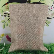 10*15 см, 20 штук из натурального джута рождественские подарочные сумки хлопчатобумажная ткань, мешок со шнурком мешки муслин сувенир для свадебной вечеринки держатели упаковочные пакеты