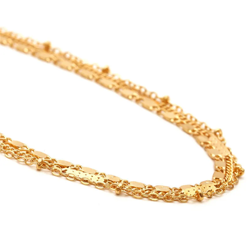 Boho классическое женское короткое многослойное ожерелье-чокер винтажное богемное ожерелье для девушек простая подвеска на цепочке-ожерелье женское модное ювелирное изделие