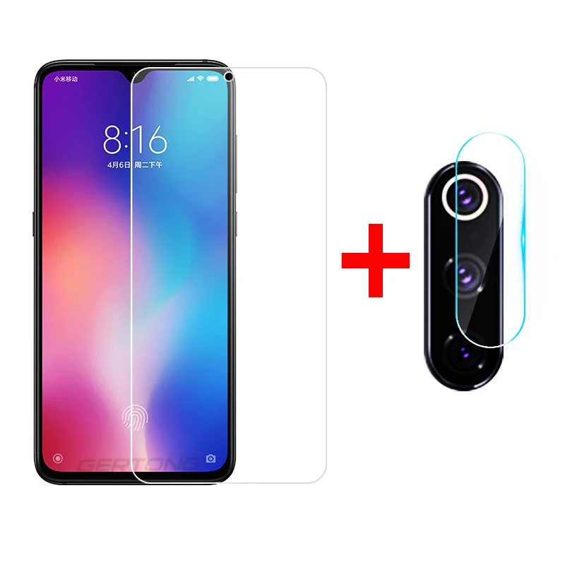 

HD Tempered Glass For Xiaomi Redmi Note 7 Pro Mi 9 SE 8 Lite cc9 cc9e A3 Camera Lens Screen Protector + Front Glass Transparent