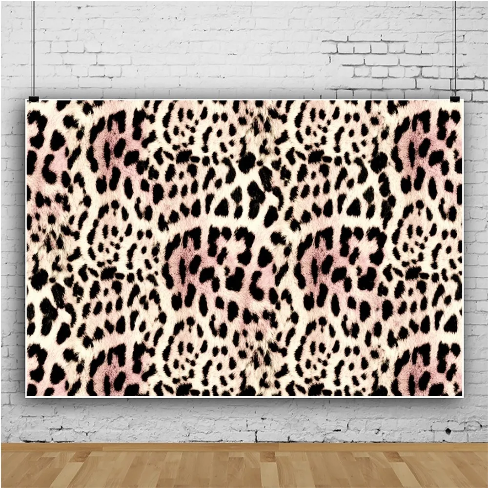 Photo Backgrounds Surface fur Leather Leopard Pattern Texture Wallpaper Portrait Photography Backdrops Photocall Photo Studio