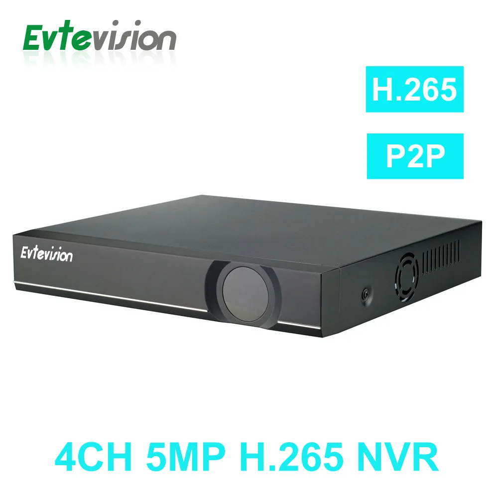 

4CH Onvif CCTV NVR System POE NVR H.265 4ch 5mp/3mp/2mp Realtime Recording 5MP Video Output IP Camera Home Security System