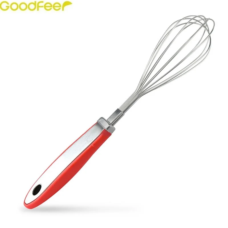 Goodfeer 9 Inch Stainless Steel Egg Whisk Hand Blender Whisk Egg Cream