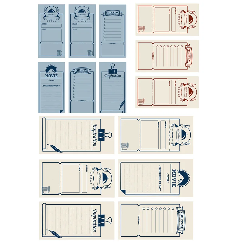2 pcs lot shopping list blank banner label diy decoration waterproof restaurant shopping list