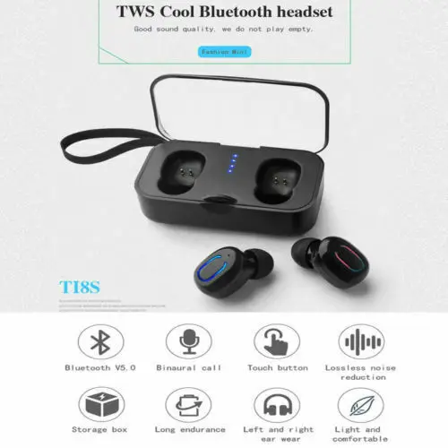

TWS 5.0 Bluetooth Earphone Wireless Ture Noise Headphone Earbuds With Mic Sport Gaming Mini Blutooth Handsfree Headset