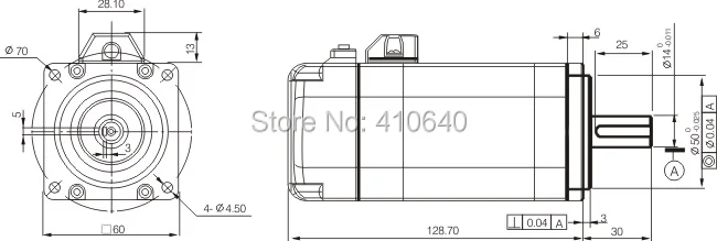 Leadshine ACM604V60 400 Вт бесщеточный AC Servo Двигатель с 2500-линия энкодера и 4,000 об./мин. Скорость