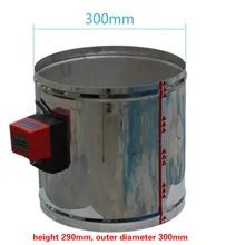 DC24V 300 мм 350 мм 400 мм из нержавеющей стали Демпферная заслонка Электрический воздуховод моторизованный обратный клапан регулятор громкости воздуха клапаны