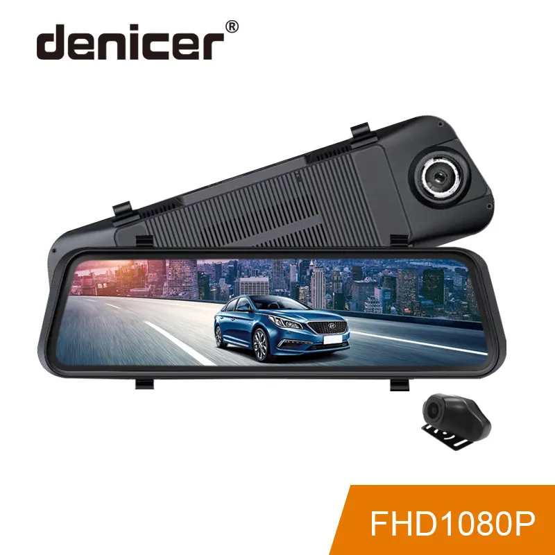 

2019 Rear View Camera Stream Media Car DVR Touch Screen 1080P Full HD Night Vision Driving Recorder New Large Mirror Dash Camera
