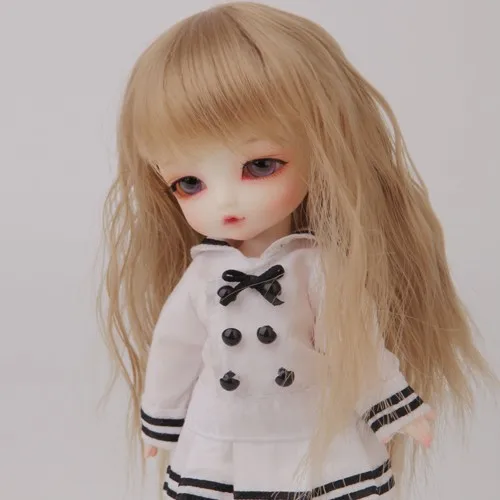 doll accessories 1/8 Bjd wig doll hair wig long curly wavy roll medium