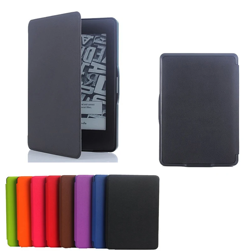 for Kindle Paperwhite 1 2 3 Case Fashion Smart PU Leather Sleeve PC Protective Cover for amazon
