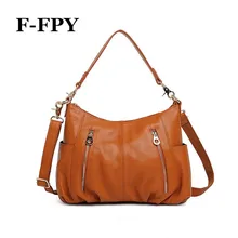 Модная женская сумка через плечо, сумки высокого качества из натуральной кожи, Женская Повседневная Сумка-тоут, женская сумка через плечо для покупок