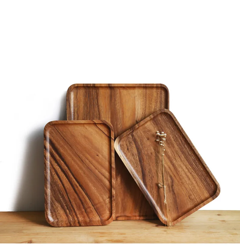 Solid Wood Storage Trays Pan Plate With Grab Groove Fruit Dishes Saucer Tea Tray Dessert Dinner Bread Pizza Wood Plate Tea tray Solid Wood Storage Trays Pan Plate With Grab Groove Fruit Dishes Saucer Tea Tray Dessert Dinner Bread Pizza Wood Plate Tea tray