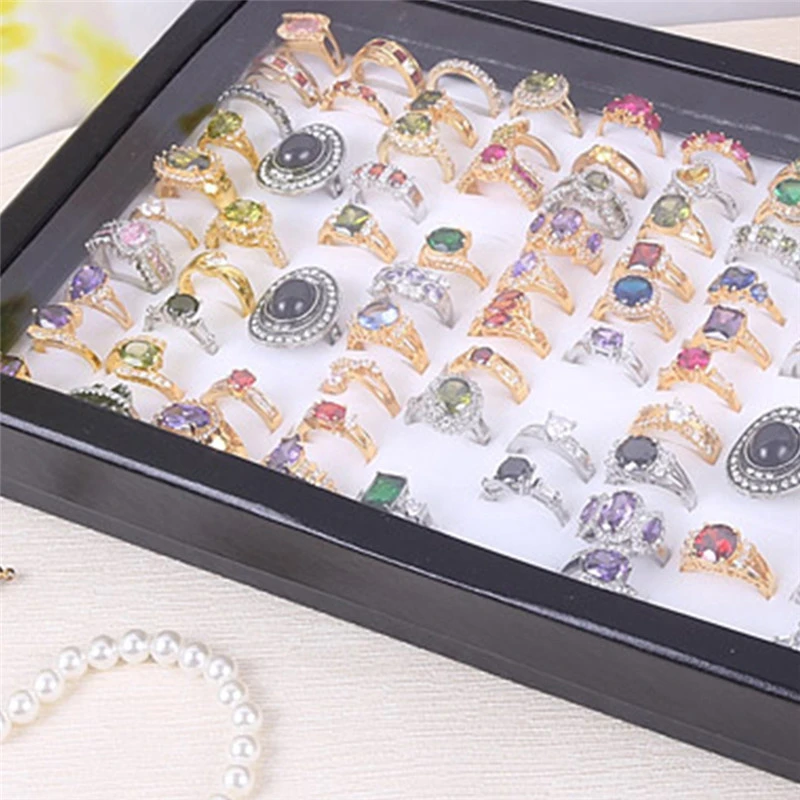 Cajas anillos de joyería de calidad alta PINKSEE envase para joyas pendientes de almacenamiento portátil cajas de exhibición precio más bajo|display box|cases earringsjewelry ring case - AliExpress