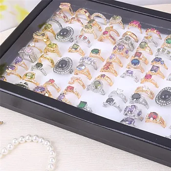 

PINKSEE High Quality Jewelry Rings Cases Earring Jewelry Container Portable Storage Case Display Boxes Lowest Price