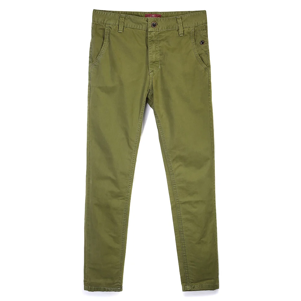 Высококачественные мужские брюки для отдыха в городском стиле, хлопковые повседневные брюки, мужские брюки, черные, хаки, длинные брюки, 29-38 - Цвет: light green