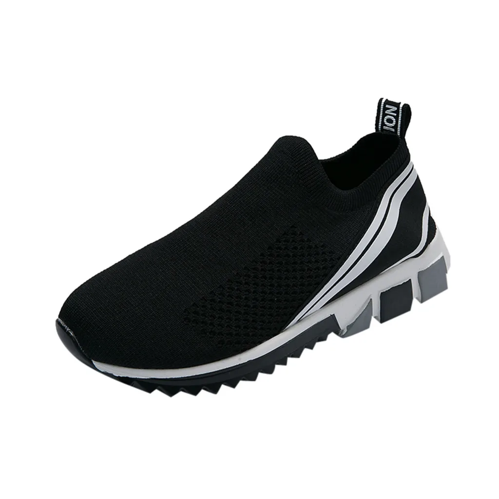 

Couple Knitted Socks Breathable Mid-heeled Canvas Lightweight Wild Casual running shoes for men slip on sneakers