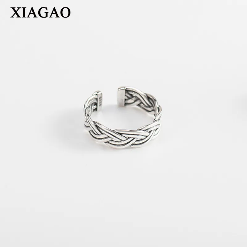 XIAGAO 2018 реальные 925 пробы SilverRing Мода геометрические кольца комплект в стиле панк ювелирные изделия для всех перстов для Для женщин AART0031