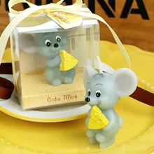 Children Party Gift Birthday Candle Smokeless Scented Craft Mouse Zodiac Party Paraffin Candle Cake Topper Decoration