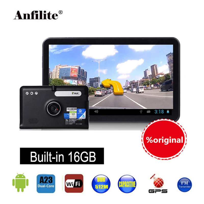 7 ''Автомобильный видеорегистратор gps Навигация 16G/512 MB AVIN android камера заднего