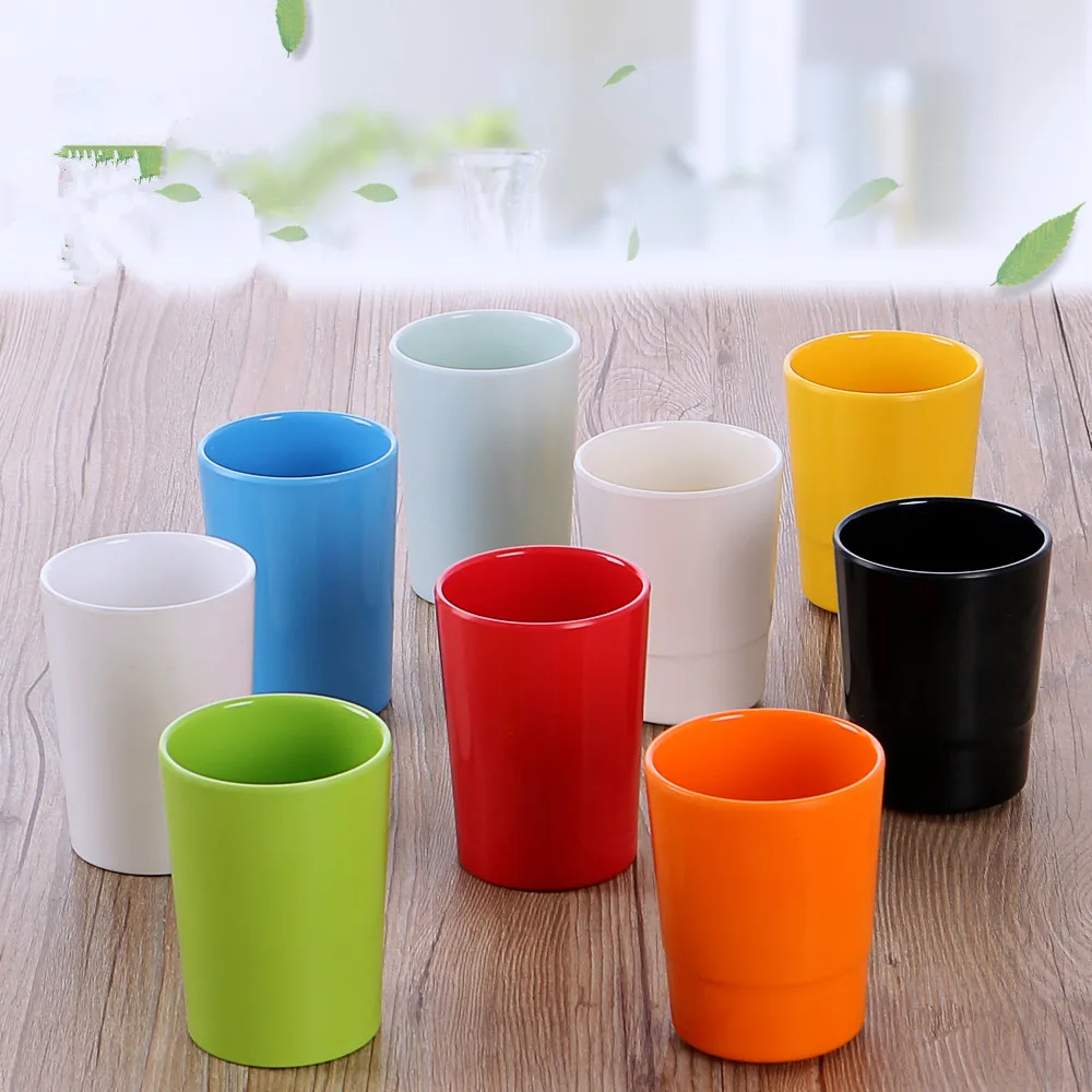 

1PC 200ml Rainbow Color Cup Cupsr Portable Picnic Tourism Teacup Coffee Water Cup Household Kitchen Tools (randomly color)