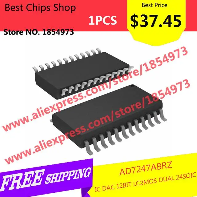 Free Shipping 1PCS=37.45 Voltage Regulator AD7247ABRZ IC DAC 12BIT